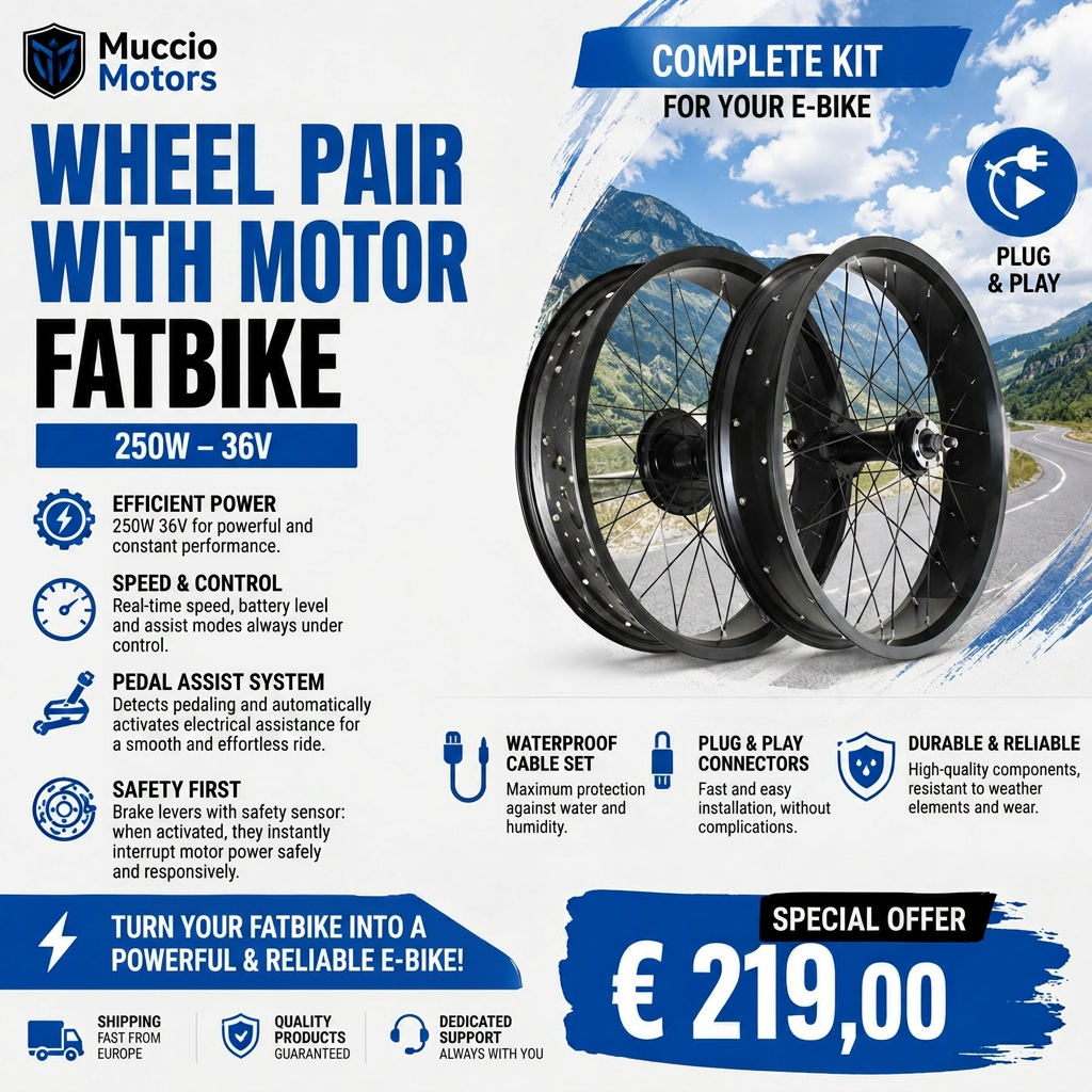 Fatbike Motor Wheel Set 250W 36V